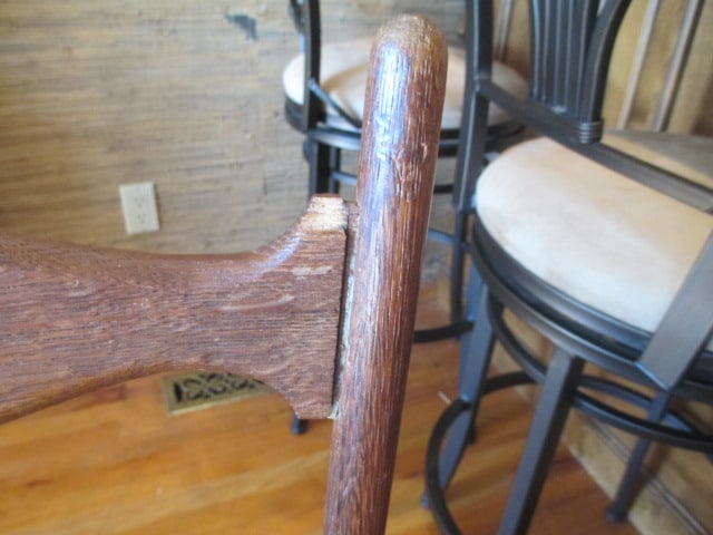 Four Antique Victorian Gingerbread Kitchen Chairs - 19