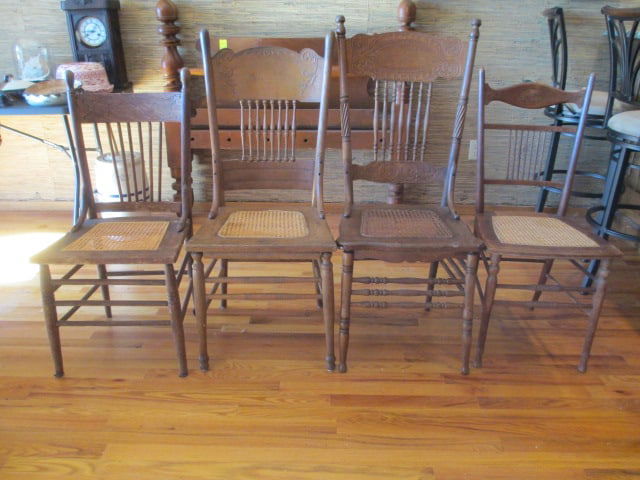 Four Antique Victorian Gingerbread Kitchen Chairs (1 of 20)