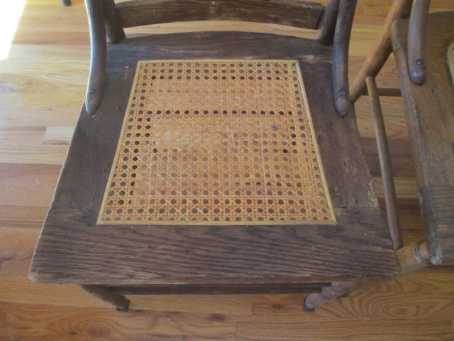 Four Antique Victorian Gingerbread Kitchen Chairs - 3