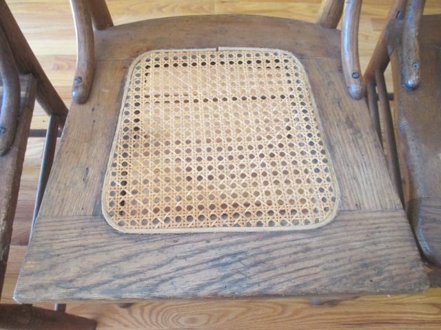 Four Antique Victorian Gingerbread Kitchen Chairs - 8