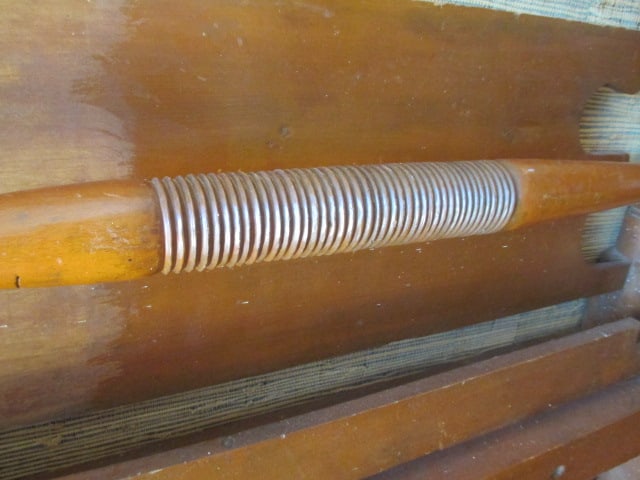 Vintage Three Quarter Size Rope Bed Head Board and Foot Boards - 8