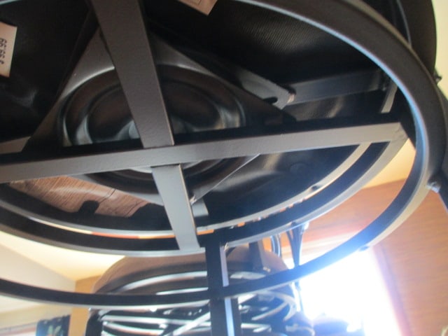 Three Bronzed Metal Swiveling Bar Chairs - 7