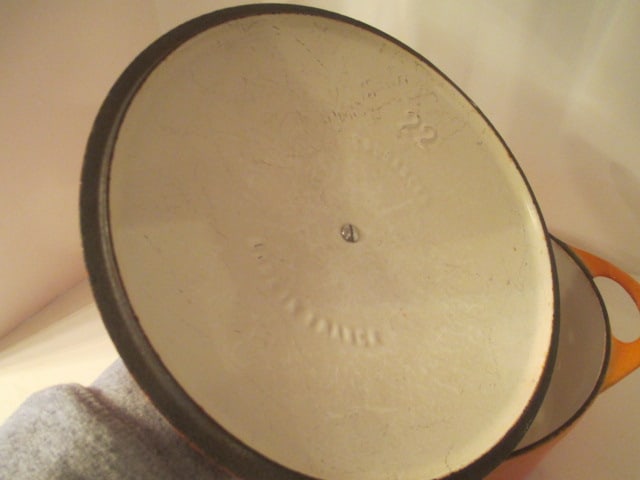 Le Creuset #22 Flamme Doree Enamel over Cast Iron Dutch Oven - 3