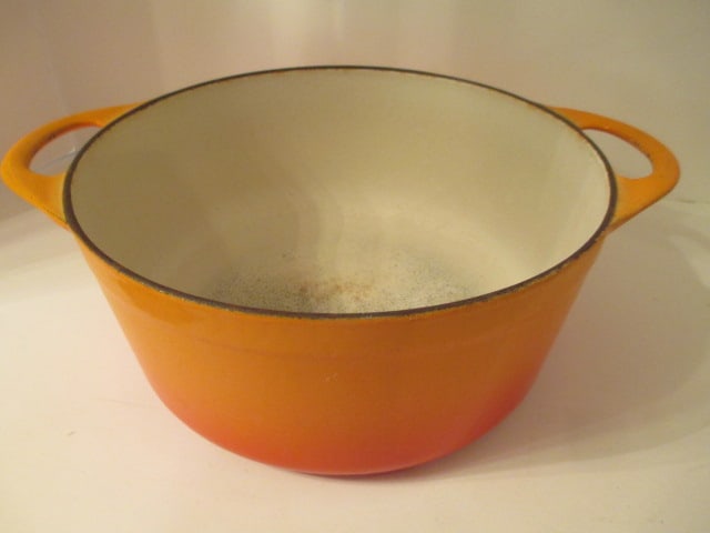 Le Creuset #22 Flamme Doree Enamel over Cast Iron Dutch Oven - 4