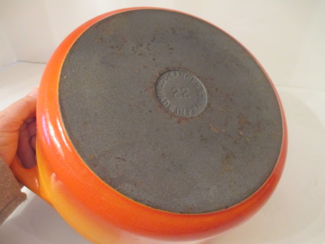Le Creuset #22 Flamme Doree Enamel over Cast Iron Dutch Oven - 6