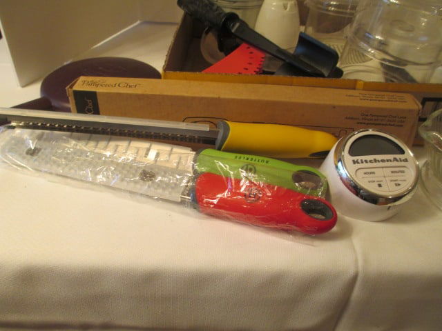 The Pampered Chef Candy Thermometer, Chopper, Strainers, Ground Meat Masher - 12