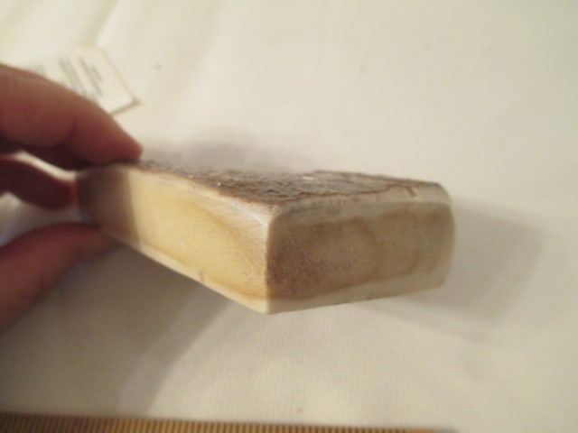 Two Alaskan Caribou Antler Ulu Knives with Stands - 9