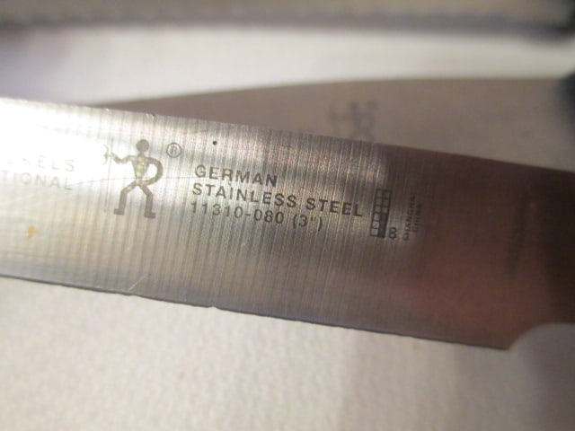 Henckels Wood Knife Block, Seven Knives, Clever and Hone Steel - 11