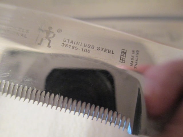 Henckels Wood Knife Block, Seven Knives, Clever and Hone Steel - 12