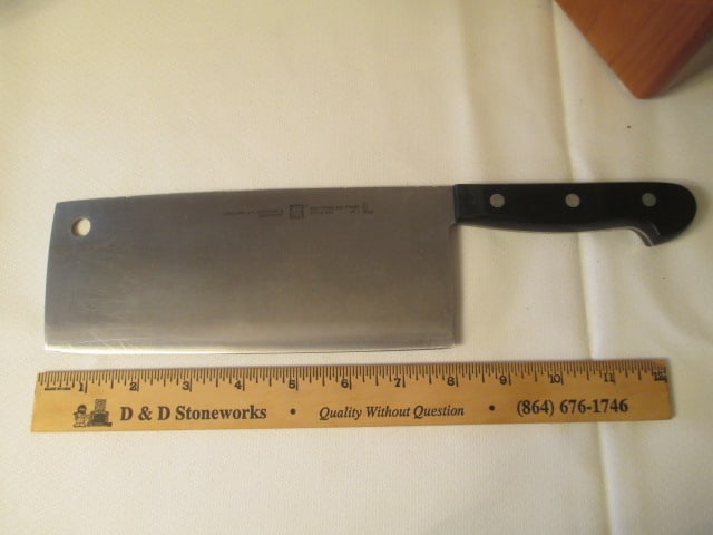 Henckels Wood Knife Block, Seven Knives, Clever and Hone Steel - 2