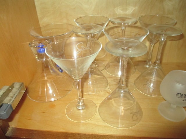 Large Grouping of Barware and Alcohol Licensed Advertisement Glassware - 11