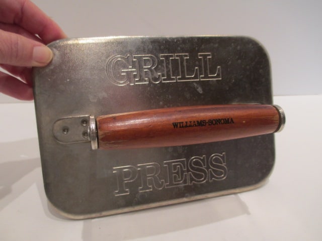 Williams Sonoma Grill Press and Kirby-Allen Non Stick Grill/Griddle Pan - 5