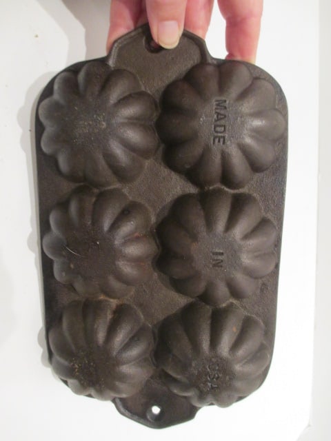 Two Cast Iron Turk Head Muffin Pans - 5