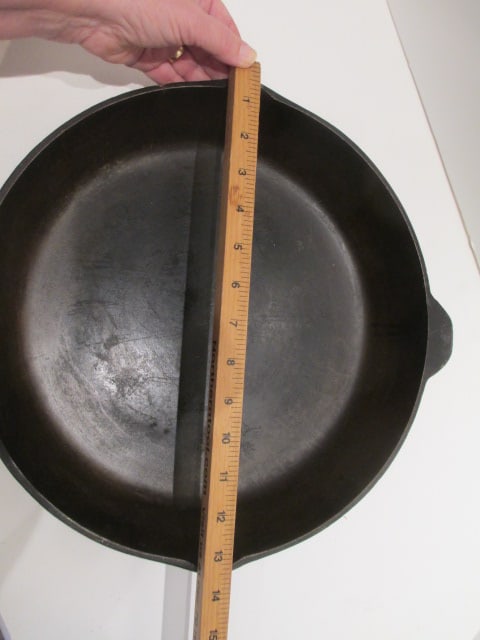 #12 13 1/2" Cast Iron Skillet - 2