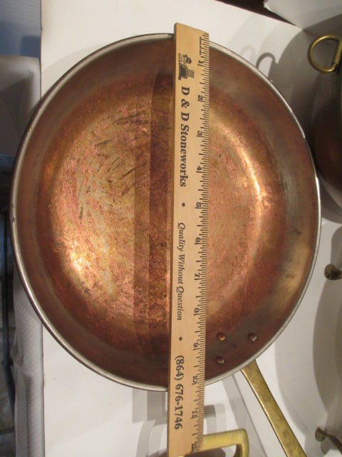 Copper Cookware-Chafing Dish, Mixing Bowl, Skillets, Pot, etc. - 4