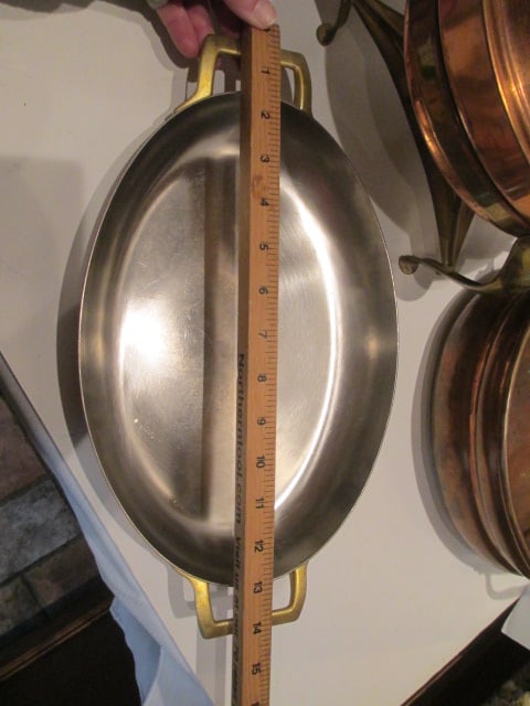 Copper Cookware-Chafing Dish, Mixing Bowl, Skillets, Pot, etc. - 6