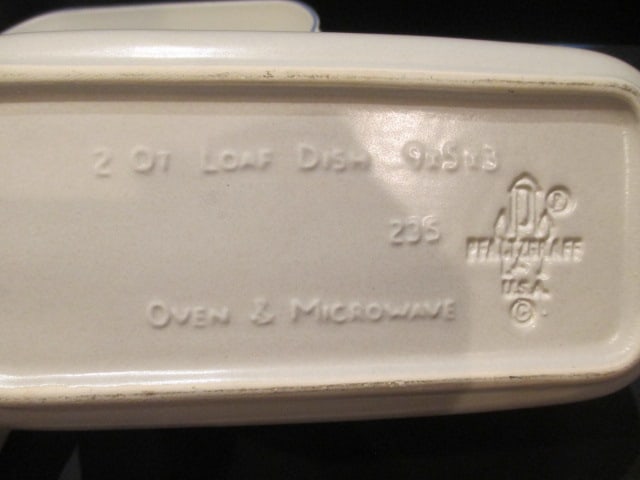 Pfaltzgraff Yorktowne Loaf Pan Baker, 9" Quiche Dish and Rectangular Baker - 7