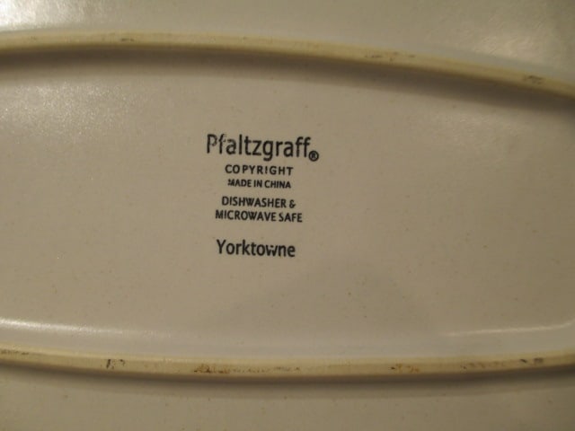 Five Pfaltzgraff Yorktowne Serving Bowls and Trays - 12