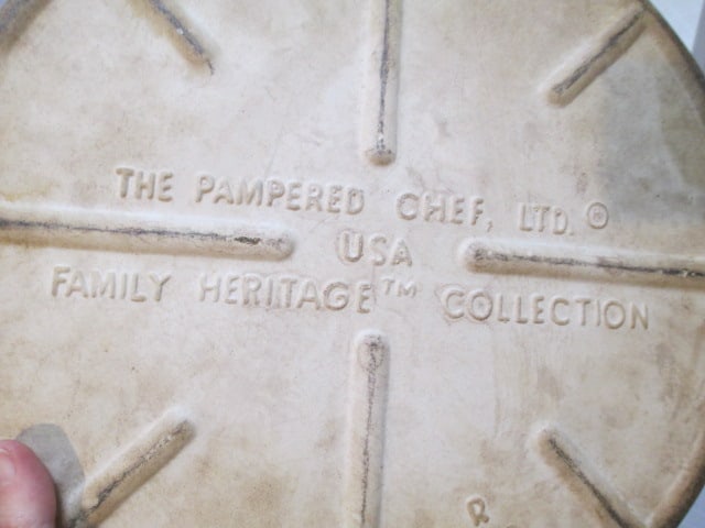 Hand Crafted Wooden Pizza Paddle, Two Stoneware Pizza Stones and Pizza Server - 4