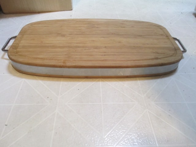 Tru Bamboo Metal Banded/Handled Cutting Board (1 of 5)