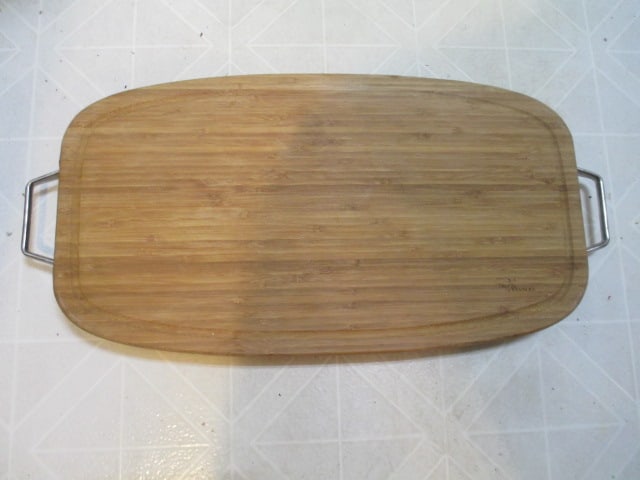 Tru Bamboo Metal Banded/Handled Cutting Board - 2