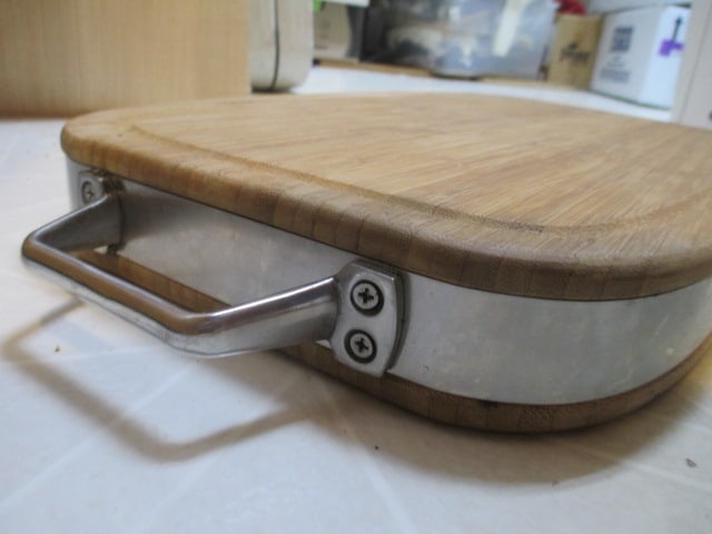 Tru Bamboo Metal Banded/Handled Cutting Board - 4