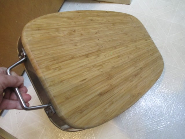 Tru Bamboo Metal Banded/Handled Cutting Board - 5