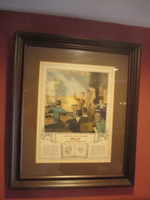 Framed and Matted The Genesee Pure Food Company "Jell-O" Advertisement: 16 3/4" x 19 3/4", Local Pickup Only