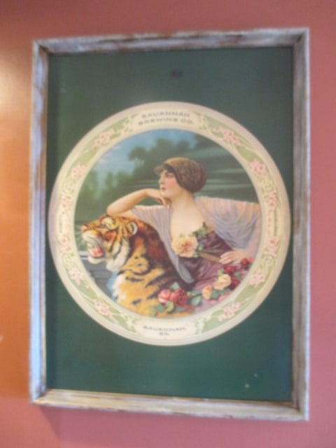 Framed Reproduction Kaufmann & Strauss Co. "Savannah Brewing Co." Advertisement Sign (1 of 8)
