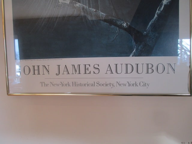 Framed "American Egret" John James Audubon The New-York Historical Society Event Poster Print - 4