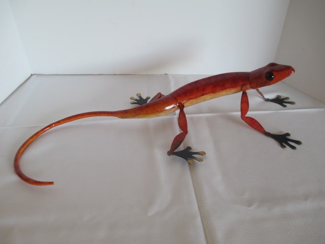 Colorful Metal Art Chameleon Lizard (1 of 4)