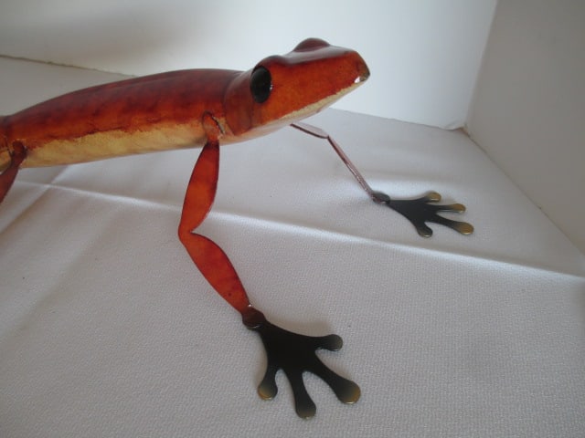 Colorful Metal Art Chameleon Lizard - 2