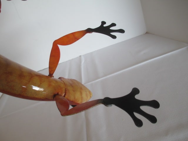 Colorful Metal Art Chameleon Lizard - 4