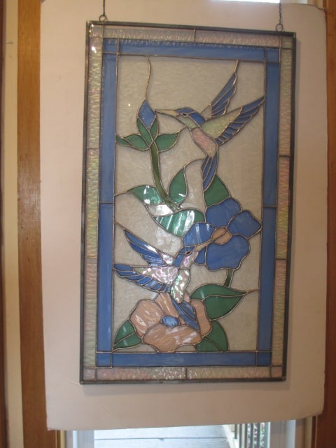 Stained Glass Hummingbird Window Hanger (1 of 5)