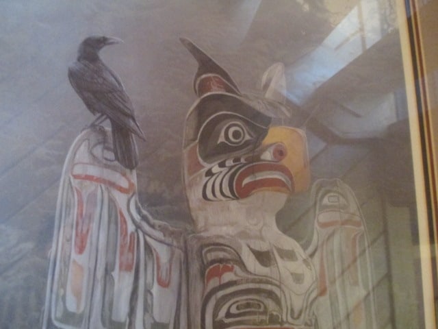 Limited Edition Terry Isaac Signed and Numbered "Cobble Hill Totem Pole in the Mist" Print - 3