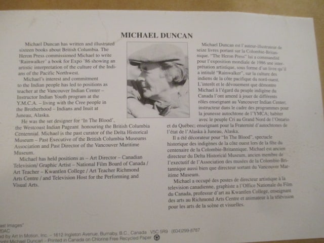 Michael Duncan Pencil Signed Framed and Matted Pen and Ink Tribal Wildlife Artwork - 9