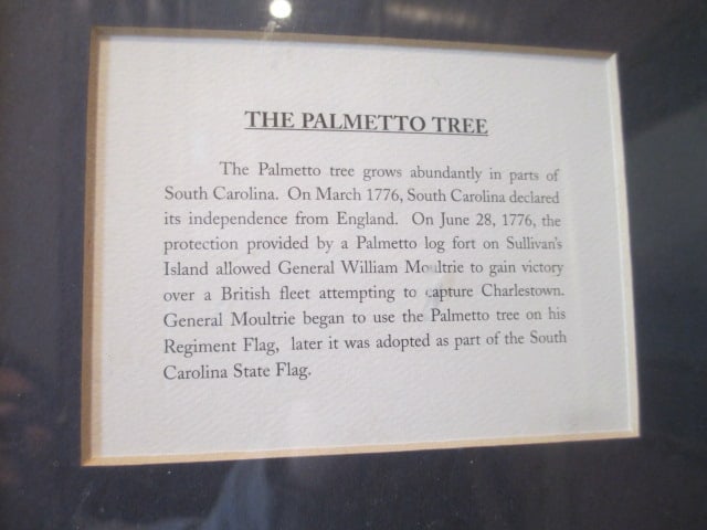 Framed and Matted "South Carolina State Seal" and "The Palmetto Tree" Historical Prints - 4