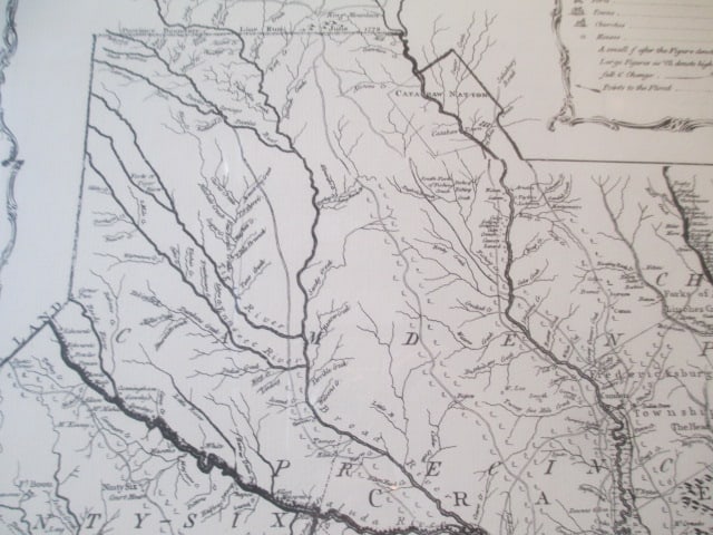 Framed Reproduction "Map of the Province of South Carolina Circa 1773" - 14