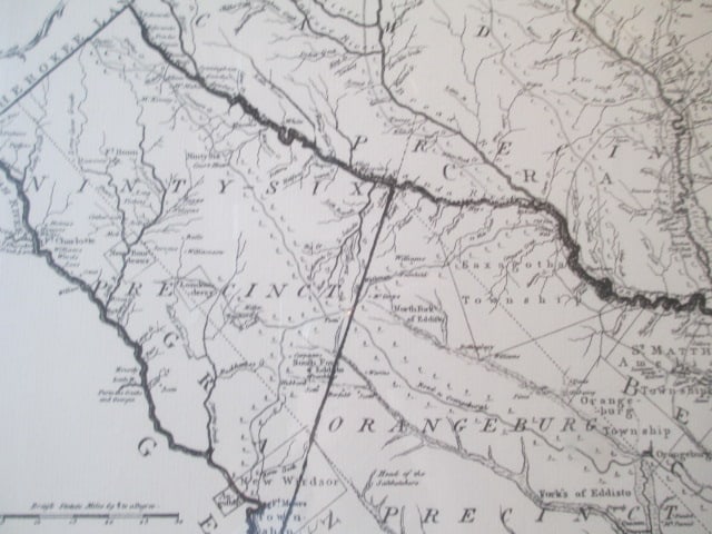 Framed Reproduction "Map of the Province of South Carolina Circa 1773" - 15