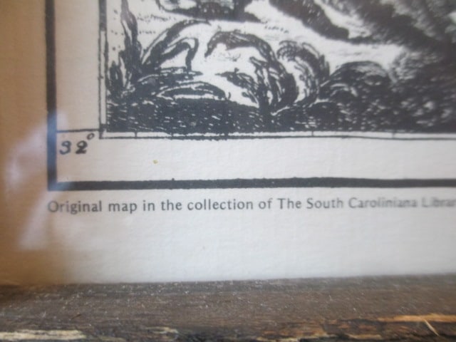 Framed Reproduction "Map of the Province of South Carolina Circa 1773" - 5