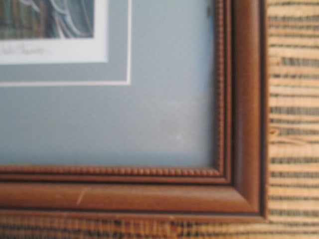 Framed and Matted Jack Thames Pencil Signed "Blue Heron" Print - 5