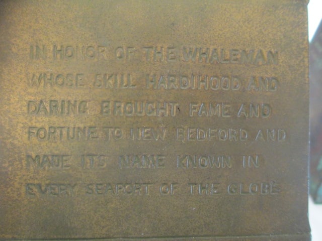 Pair of Vintage Bronze "A Dead Whale or a Stove Boat" Whaler Bookends - 8