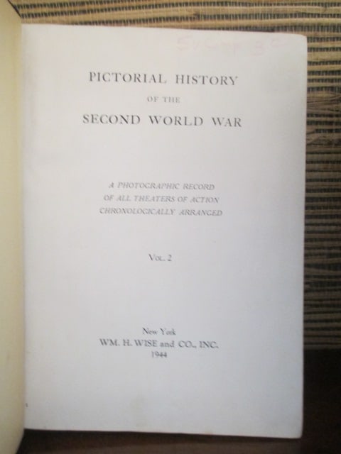 1944 "Pictorial History of the Second World War" Four Volume Leather Bound Set - 11