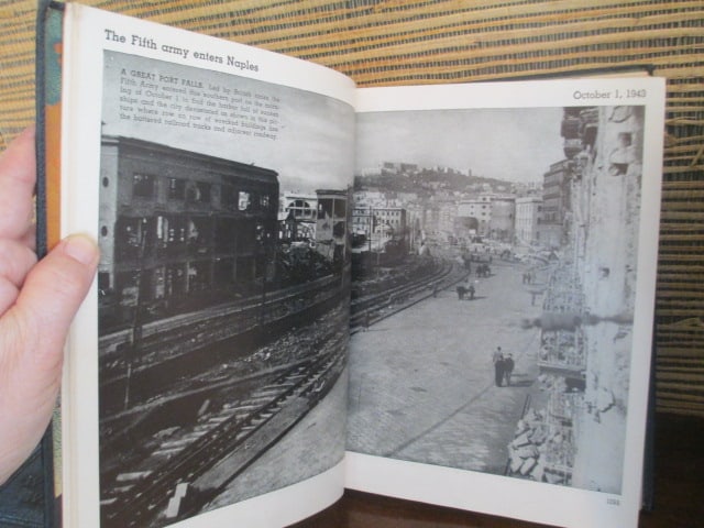 1944 "Pictorial History of the Second World War" Four Volume Leather Bound Set - 16
