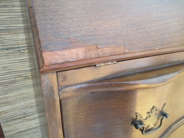 Vintage Walnut Drop Front Secretary - 10