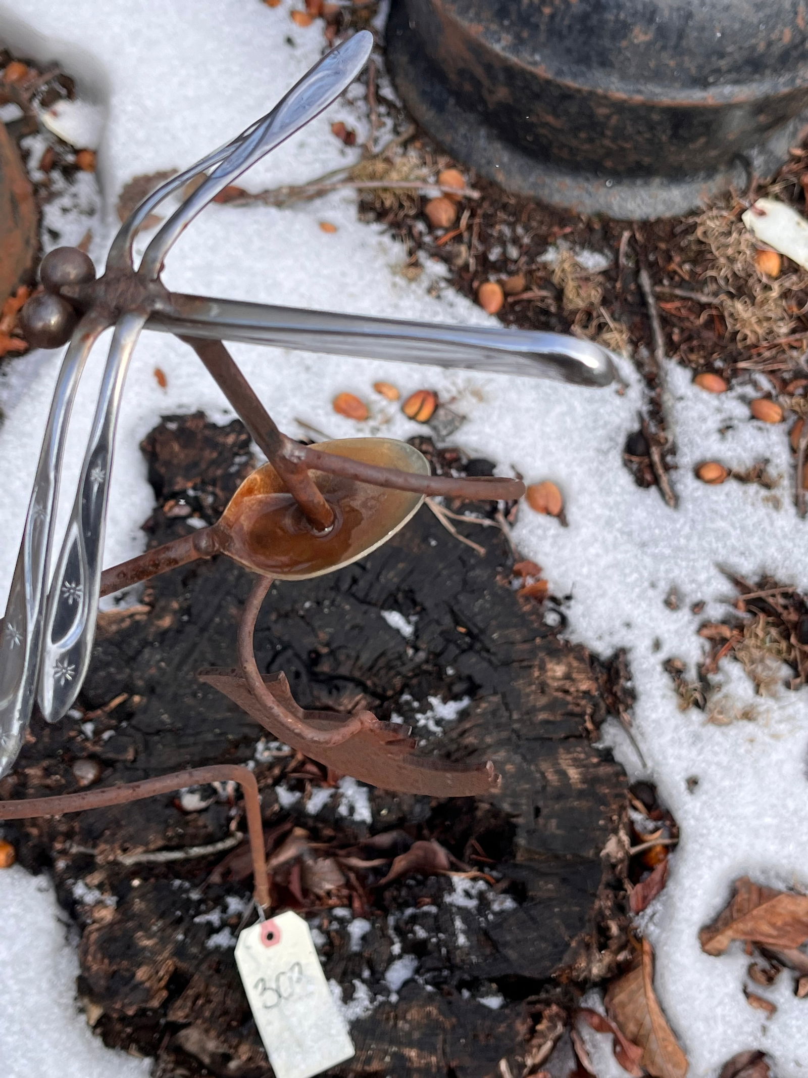 Artisan Dragon Fly and Songbird Yard Art: Local Pickup Only