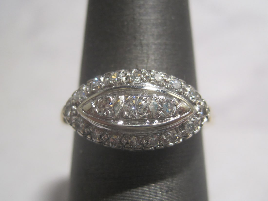 14k Gold Antique Diamond Ring (1 of 4)