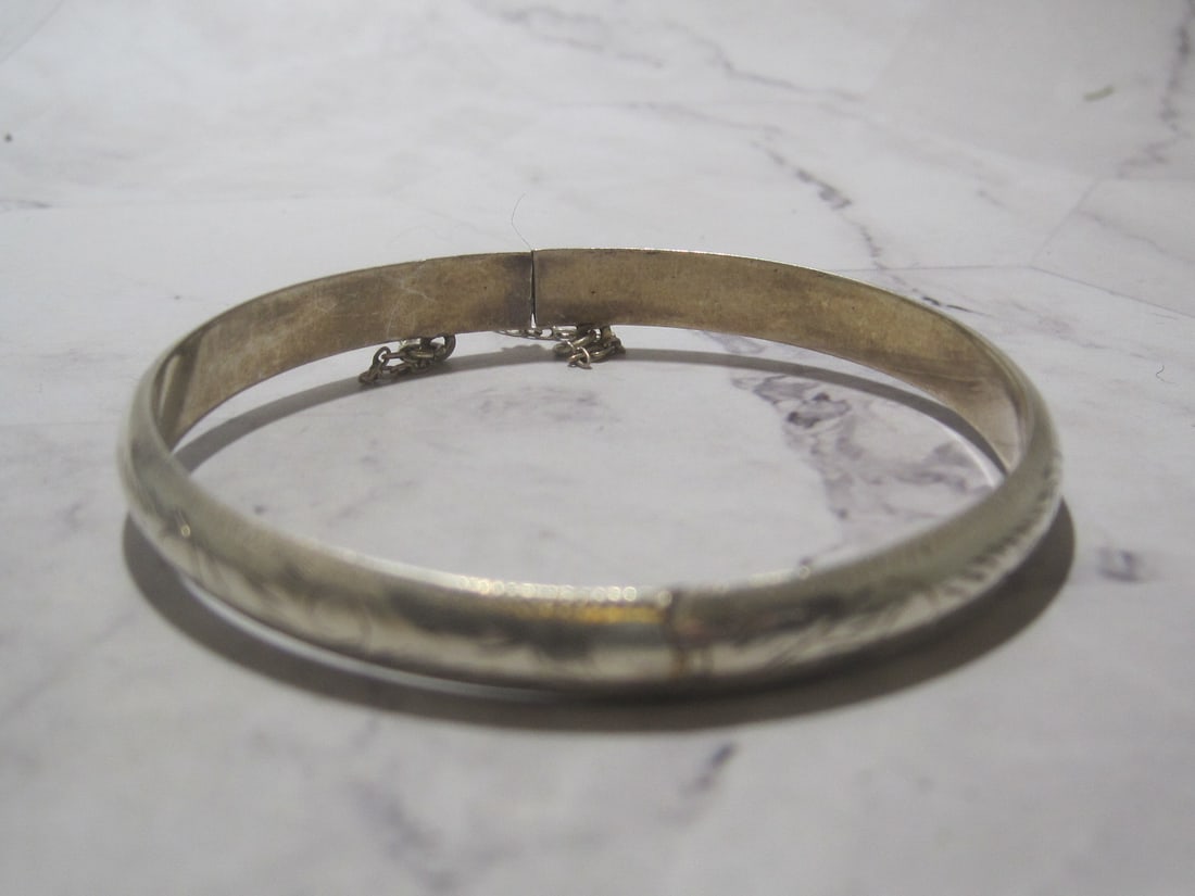 Sterling Silver Bangle Bracelet (1 of 4)