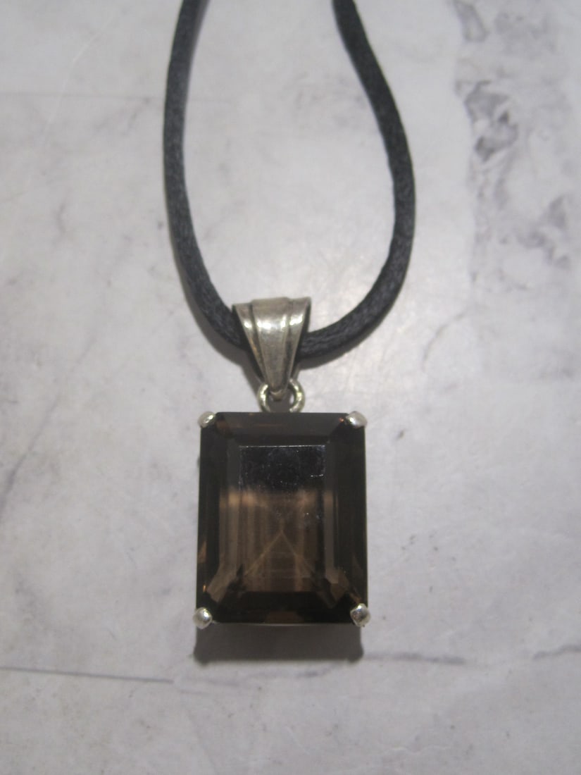 Sterling Silver Smoky Quartz Pendant (1 of 5)