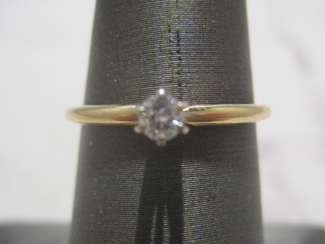 14k Gold Diamon Solitaire Ring (1 of 4)